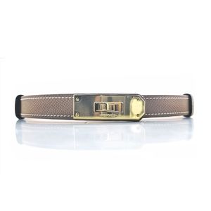 ❄️ HERMES: 💯AUTH. Etoupe/L.Brown Kelly Belt (NWT)